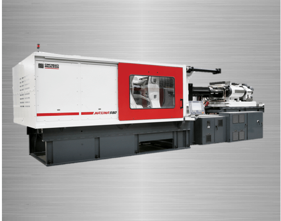 Cincinnati Milacron machine with silver background