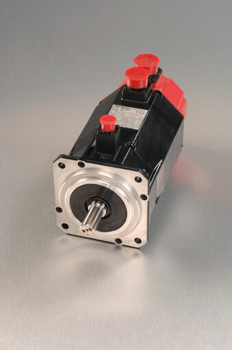 Fanuc servo motor with grey background