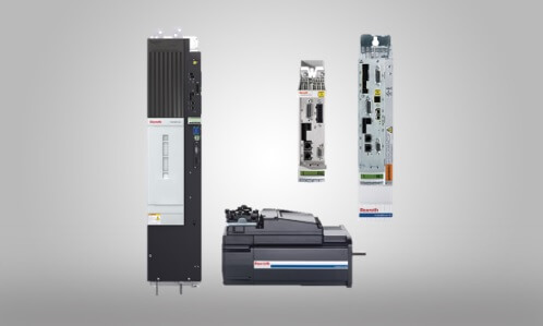 Bosch Rexroth Indramat IndraDrive new unit with silver background