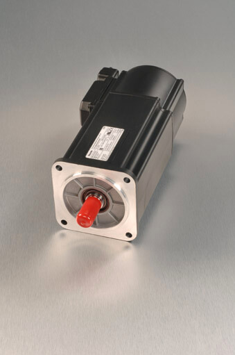 Indramat MKD servo motor like-new with silver background